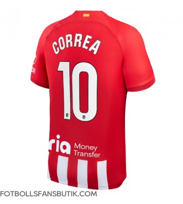 Atletico Madrid Angel Correa #10 Replika Hemmatröja 2023-24 Kortärmad